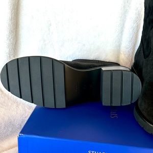 Stuart Weitzman Black Suede Ankle Booties